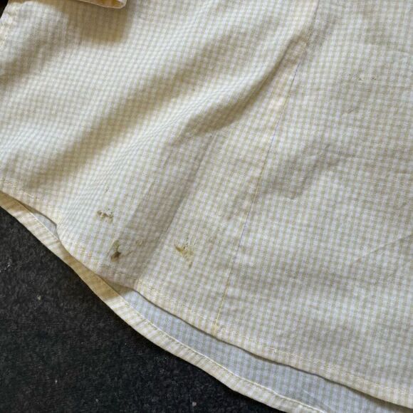 Izod Women’s NWT Yellow Button Up Shirt Formal Casual Style Size XL cotton Blend - Picture 10 of 10